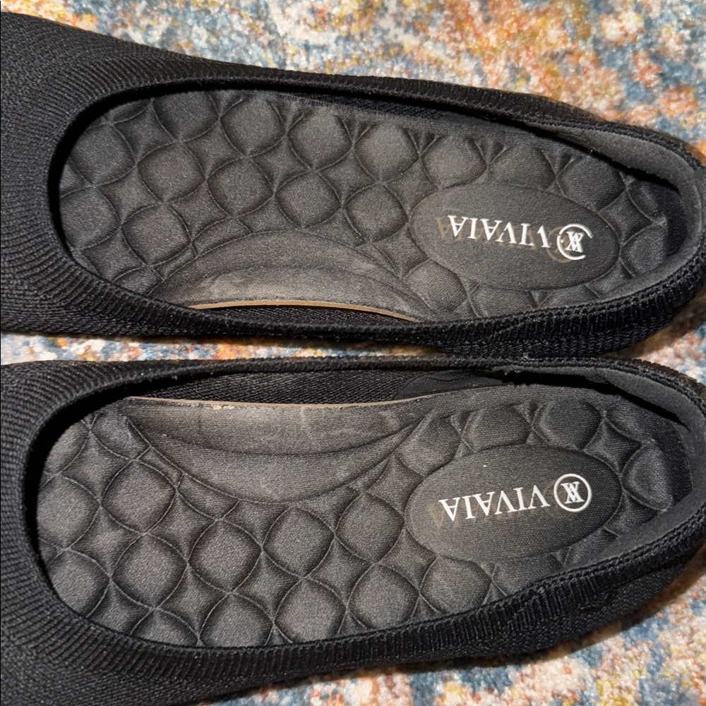 Vivaia Round-Toe Black Flats (Claire) Women's Size 42 or US 10.5 - Picture 16 of 17